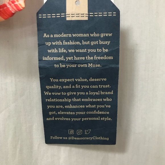 NEW - Philosophy Colorful Striped Button Blouse top Shirt ladies size 3X Orange - Picture 6 of 9